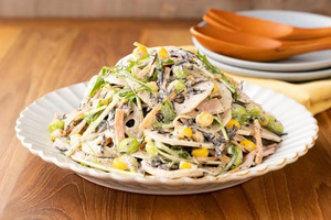 れんこんとひじきのごまマヨサラダのレシピ・作り方