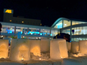 【秋田駅イベント】2月さんど市「カラフルに彩る！ミニかまくらまつり」開催！