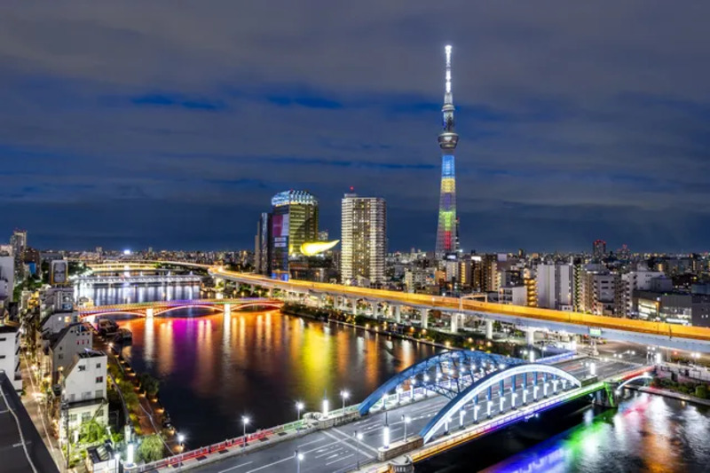 浅草から見た東京スカイツリー