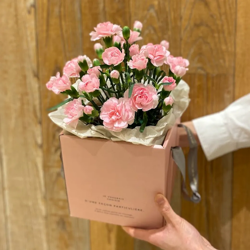 もへじーヌ　数量限定＊母の日 ピンクのカーネーションとローズのアレンジ もへじーヌ様専用 数量限定＊母の日 ピンクのカーネーションとローズの