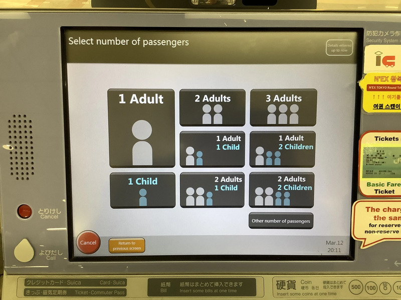 Narita Express ticket