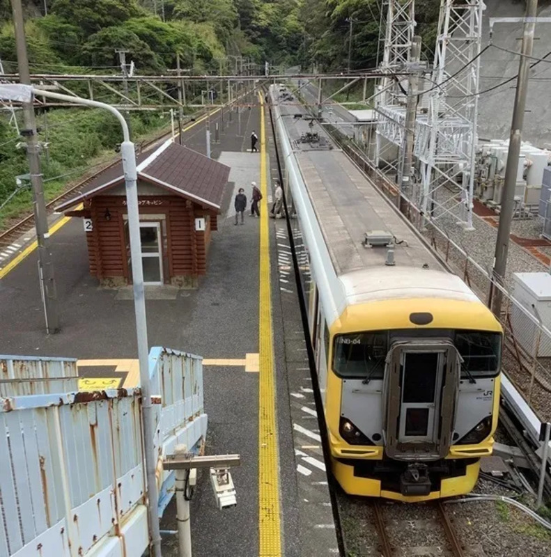 鵜原駅に臨時停車