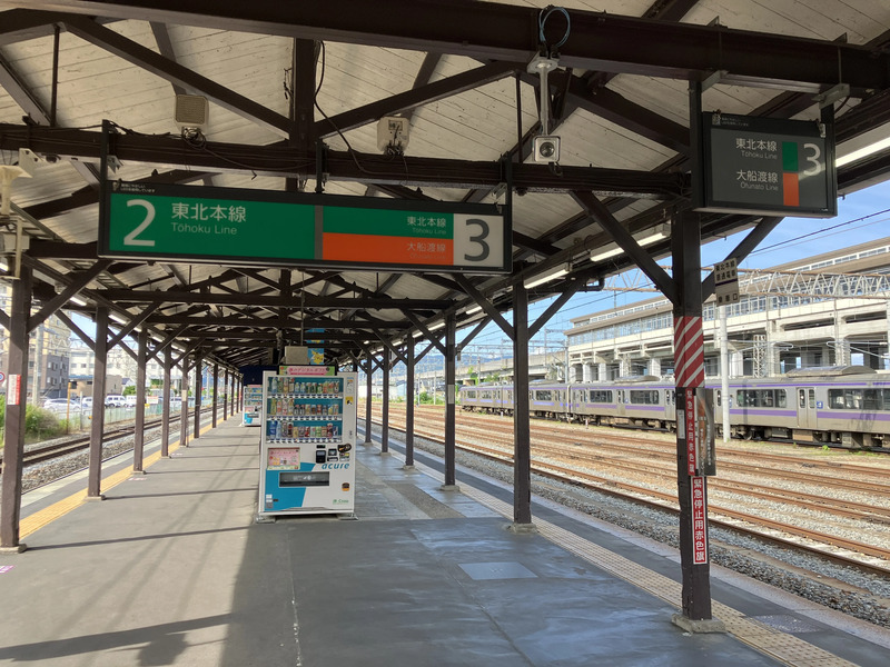 一ノ関駅3番線ホーム