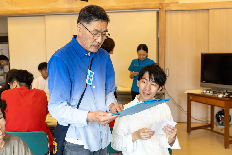 タイム設定ワークショップの様子(提供:「時の海 - 東北」プロジェクト)