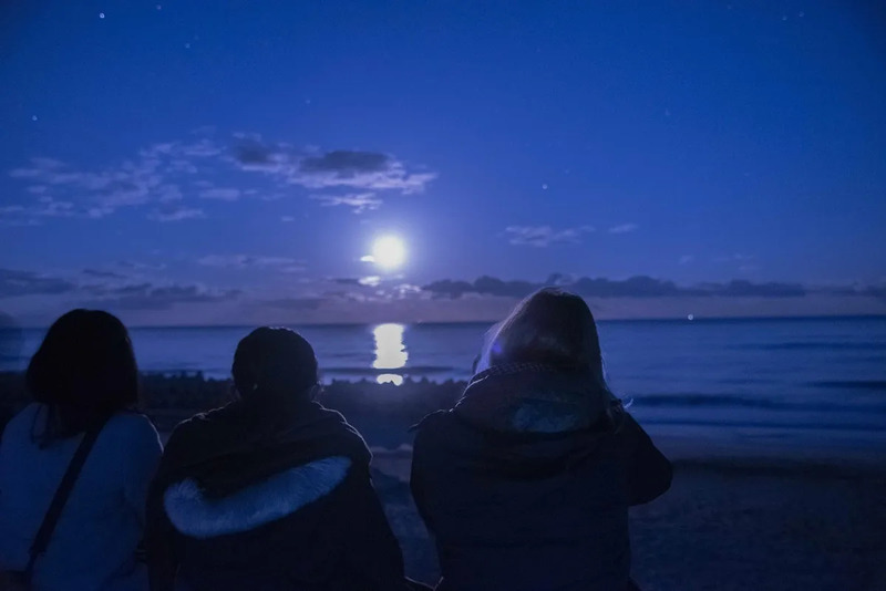 【満月】相馬市ムーンロード