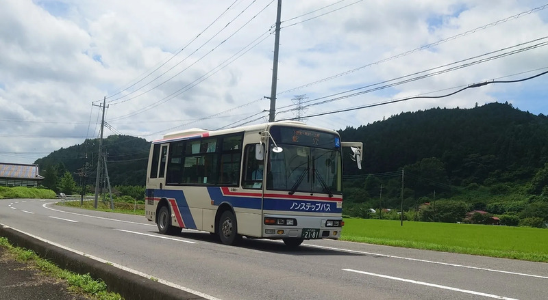 大子町内を走行する茨城交通バス