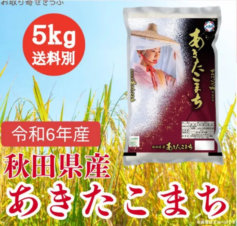 令和6年産 秋田県産 あきたこまち 5kg