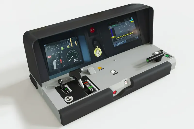 マスコンユニット＋計器盤モニター（イメージ）