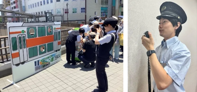 JR東日本ブース　車掌　体験　小金井ビールフェスティバル2025