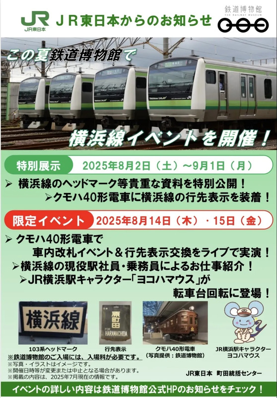 鉄道博物館イベントポスター
