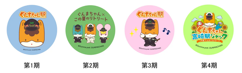 缶バッジデザイン（高崎駅作成）