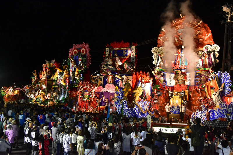 久慈秋まつり風景