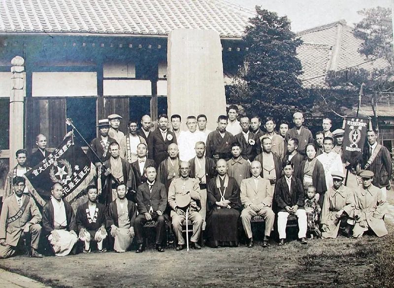 花火競技大会初期の記念写真