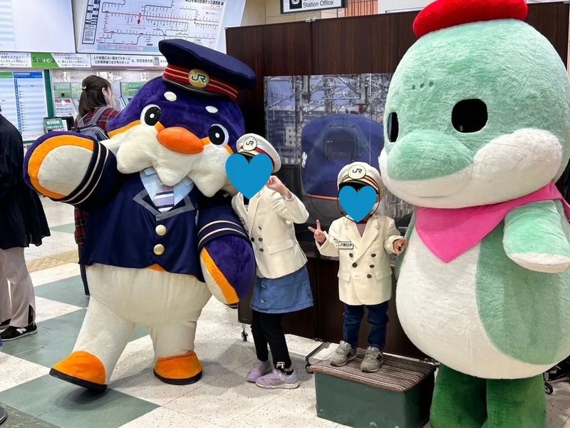 こども駅長服体験