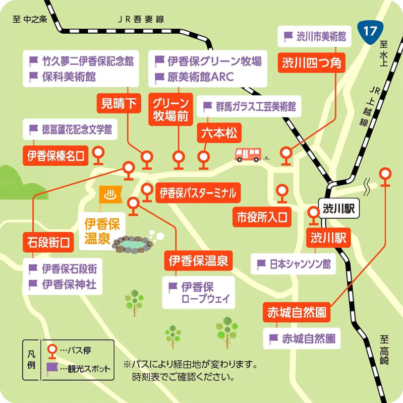 関越交通バス伊香保温泉フリーパス