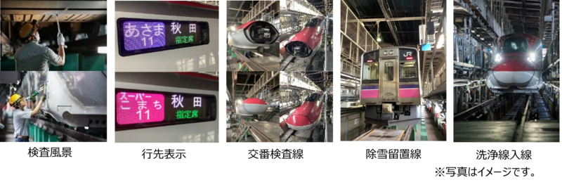 ▲検修庫での撮影ポイント