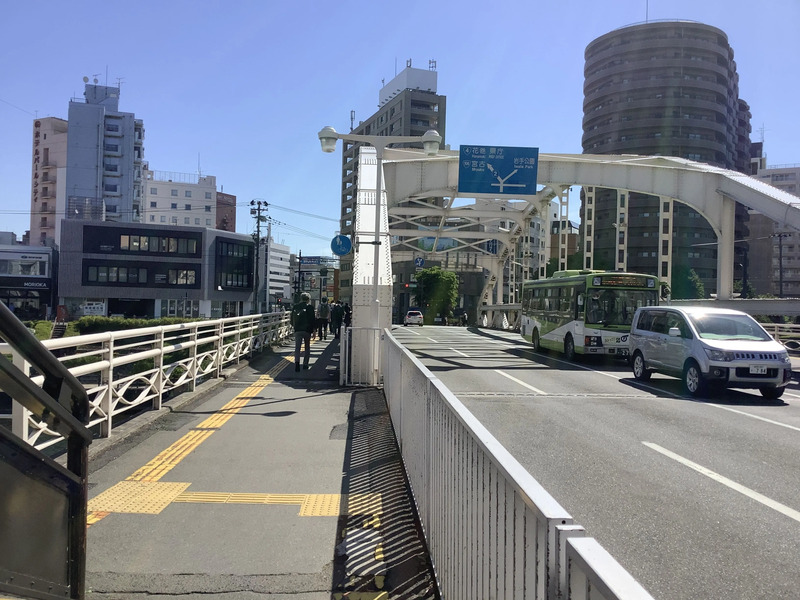 開運橋，盛岡，北上川，岩手山