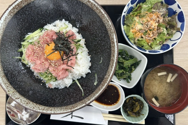 ねぎとろ鮪ユッケ丼