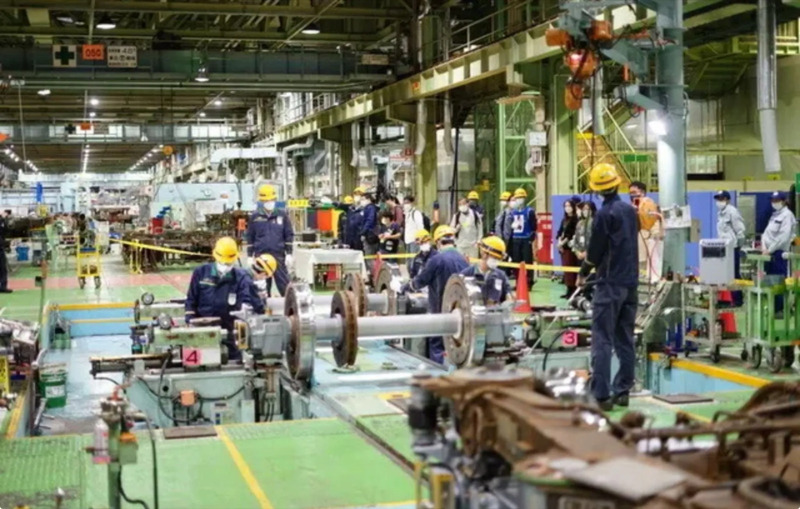 台車組立作業実演