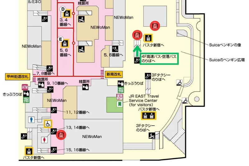 新宿駅 新南口 コインロッカー