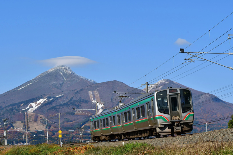 磐越西線E721系,会津若松,観光,スポット,旅行,会津若松駅始発