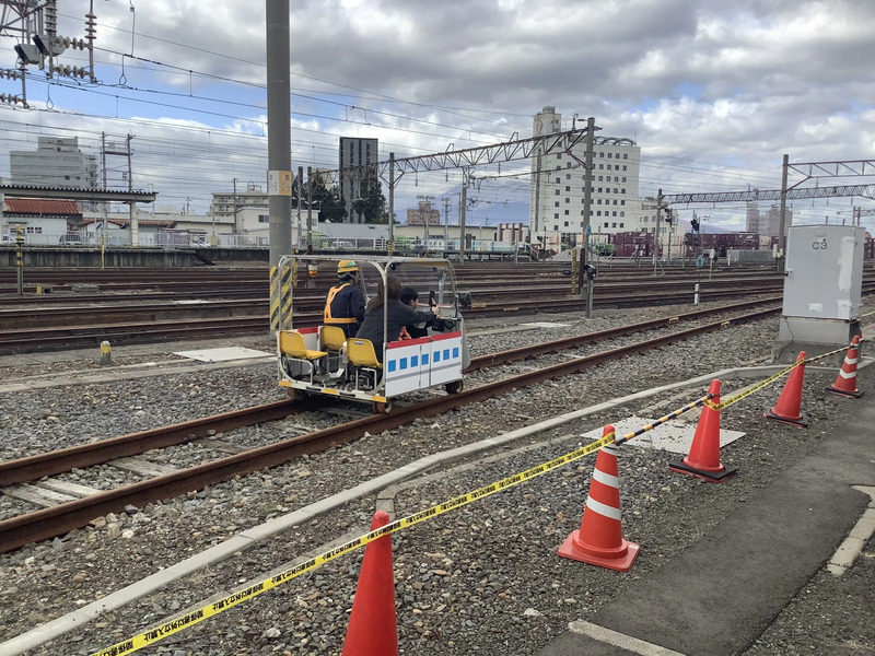 レールスクーター体験