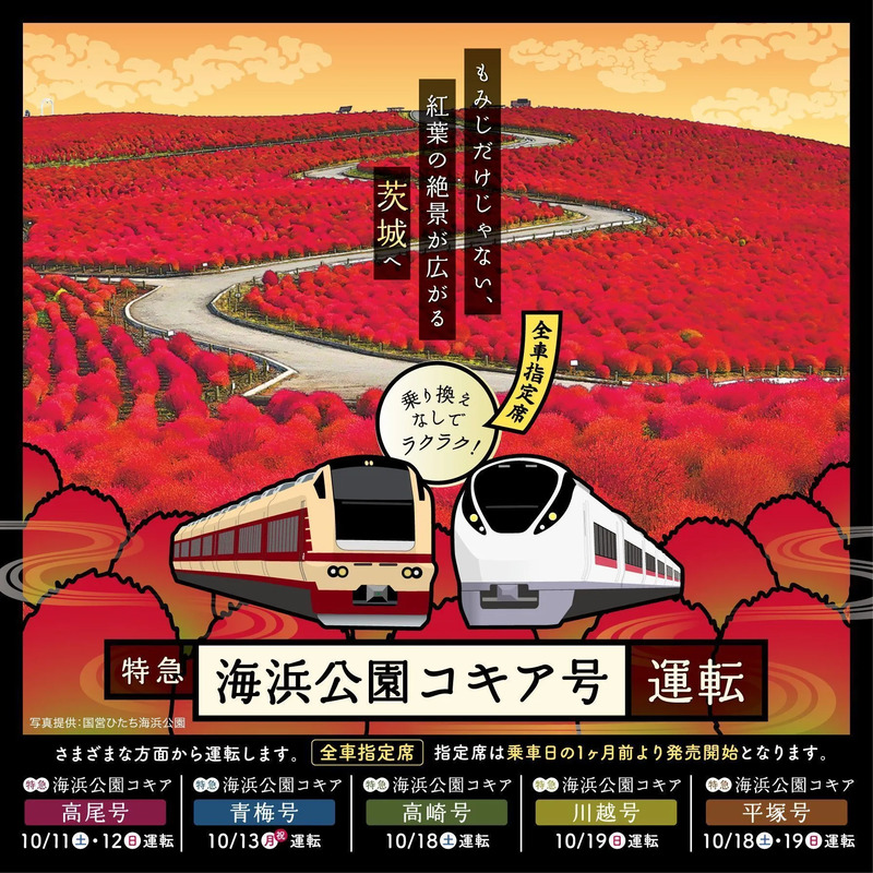 海浜公園コキア号チラシ表