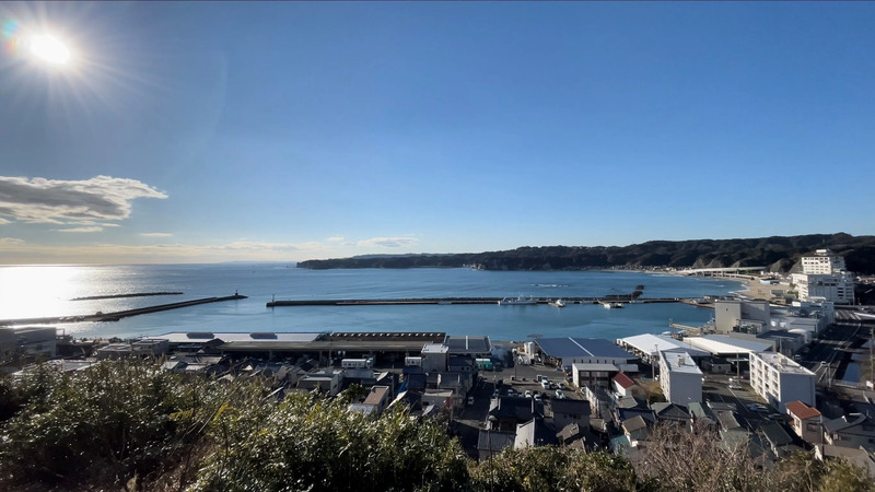 遠見岬神社展望広場からの眺め