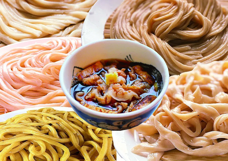 「自家製うどん うどきち」で提供される5種類の究極麺