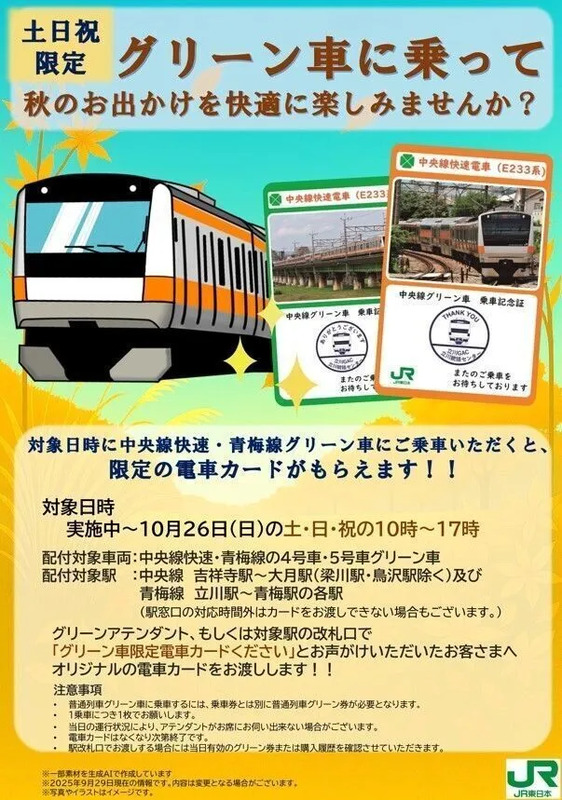 オリジナル電車カード