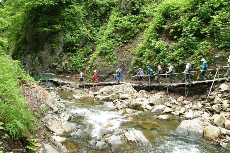 暗門渓谷トレッキング