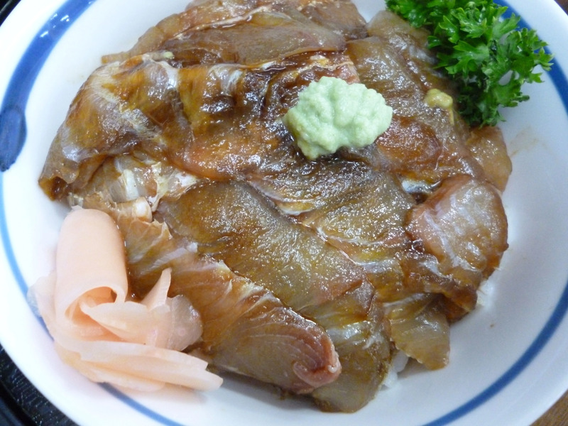 ヒラメの漬け丼