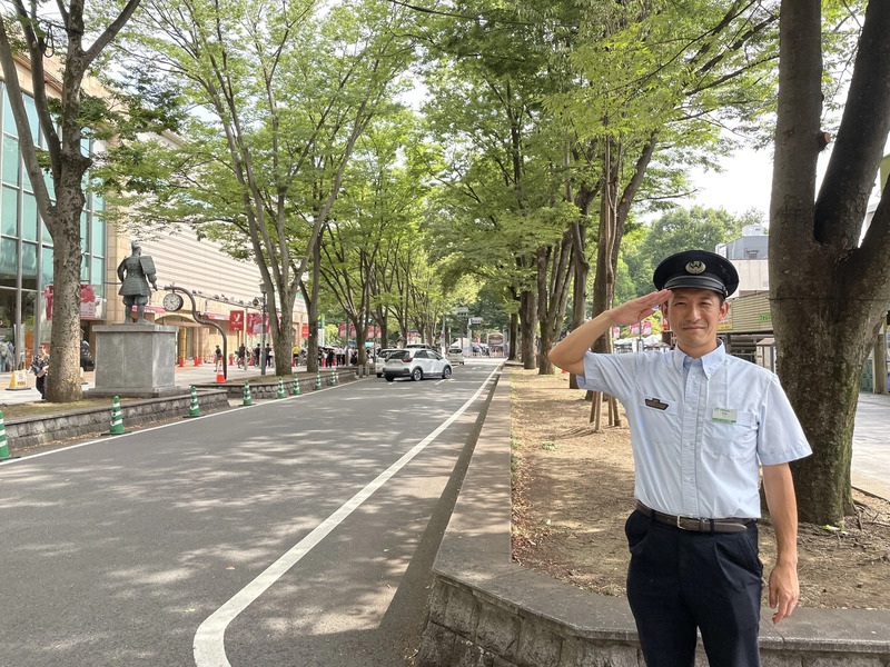 馬場大門のケヤキ並木