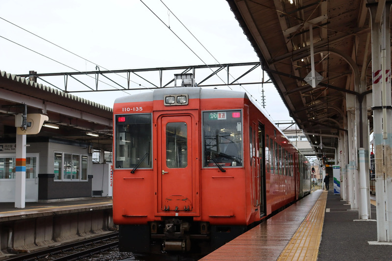 会津若松駅の只見線車両