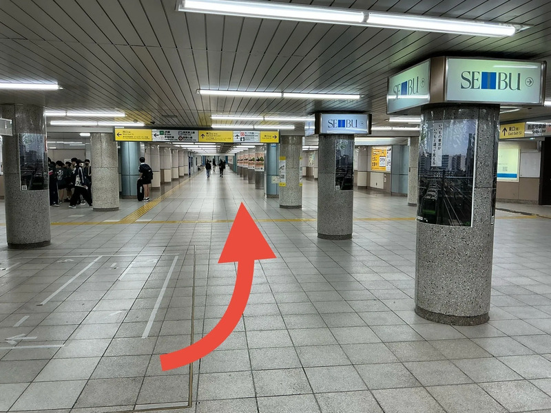JR池袋駅「メトロポリタン改札」からいけふくろうの行き方