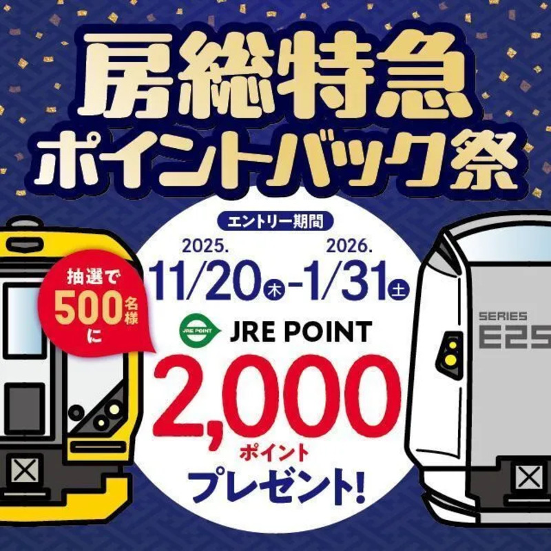 房総特急ポイントバック祭