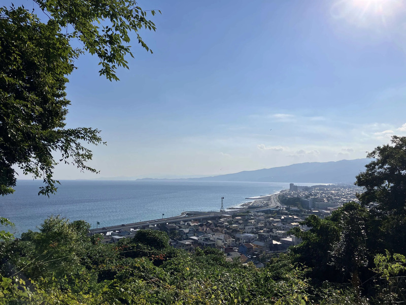 みかん山から見た国府津のまち