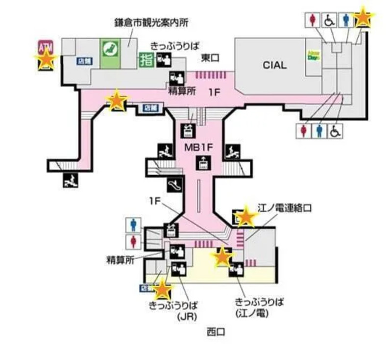 鎌倉駅構内図