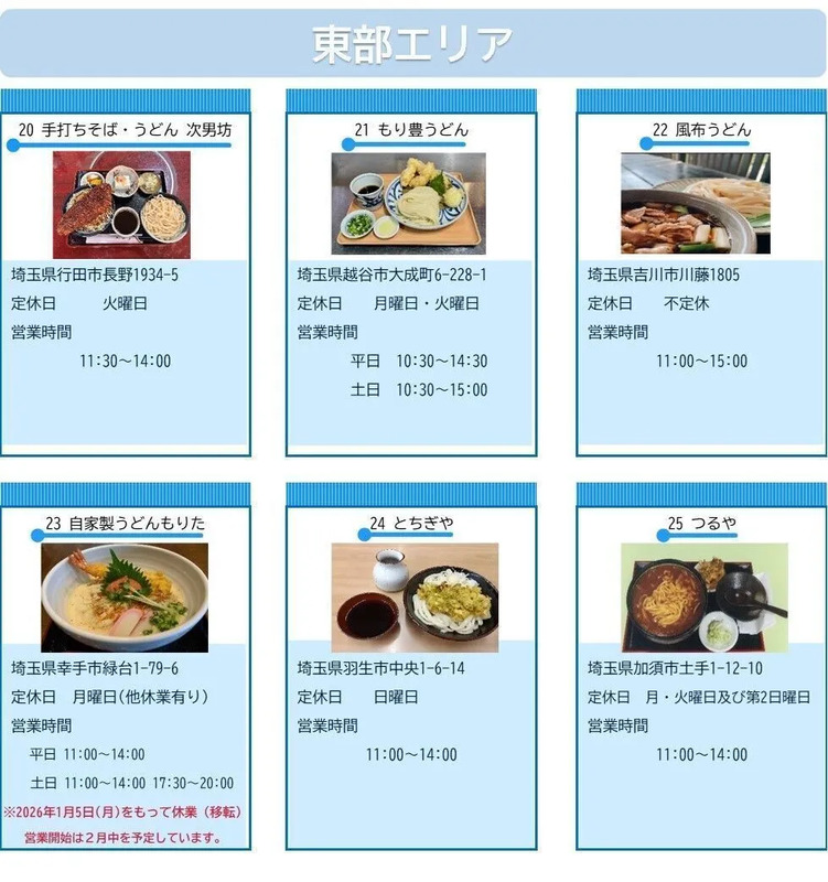 埼玉うっどーん！スタンプラリー