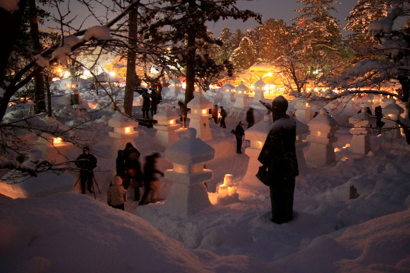 雪灯篭③