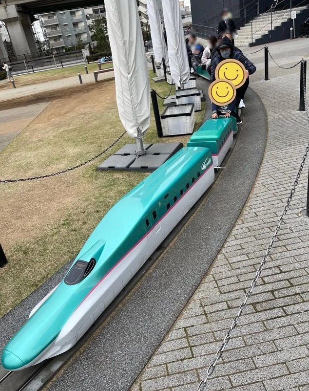 鉄道博物館の「ミニはやぶさ号」（12～2月運休）提供：Instagram「中川家礼二と鉄道」 https://www.instagram.com/nakagawake.re/ 