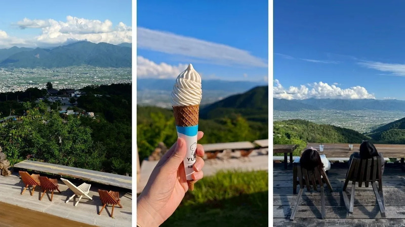 ほったらかし温泉頂上のカフェ:山歩