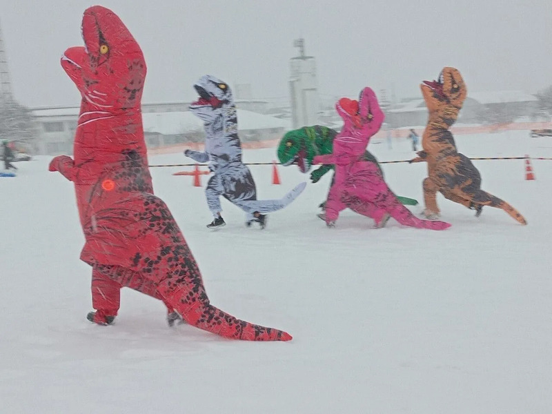 ティラノサウルスレースの様子①