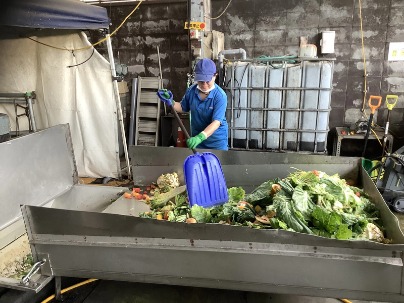 食品リサイクル工場の様子