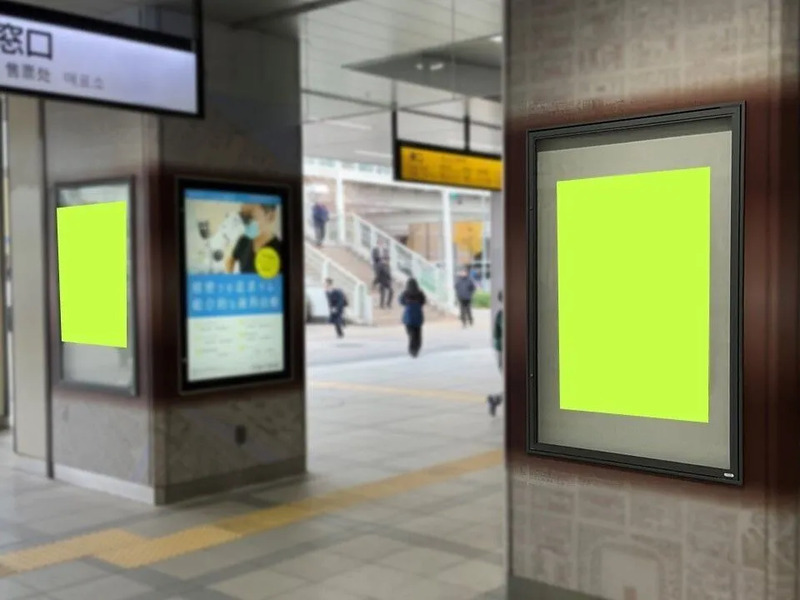 ポスター掲出場所のイメージ(桜木町駅)