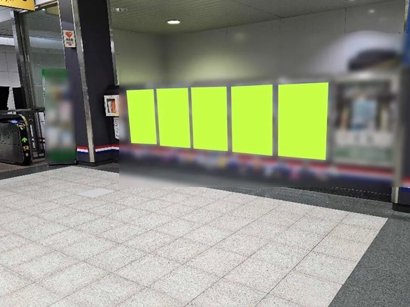 ポスター掲出場所のイメージ(小机駅)