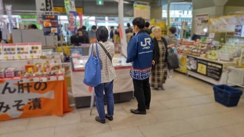 （前回の福島産直市の様子：JR東日本社員撮影）