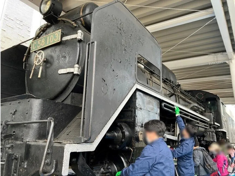 駅近SLスポット！C58形蒸気機関車（C58 103）を一ノ関駅から徒歩5分で