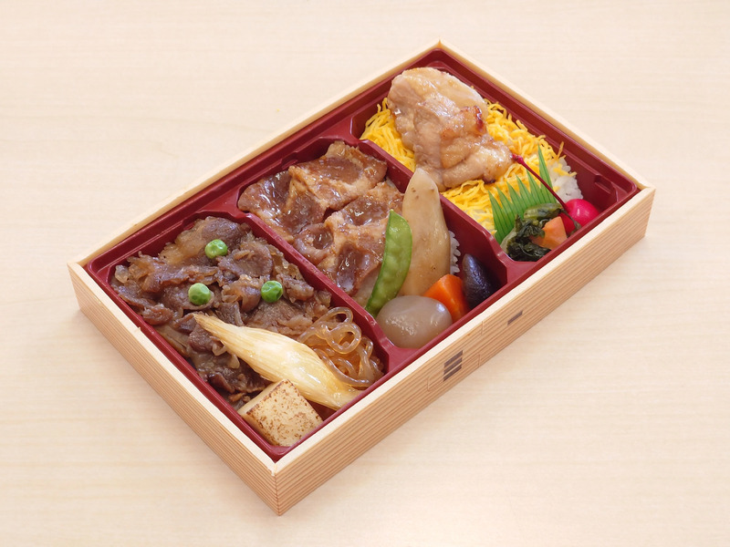 オリジナル駅弁第2弾 始発駅 左沢の肉ざんまい弁当