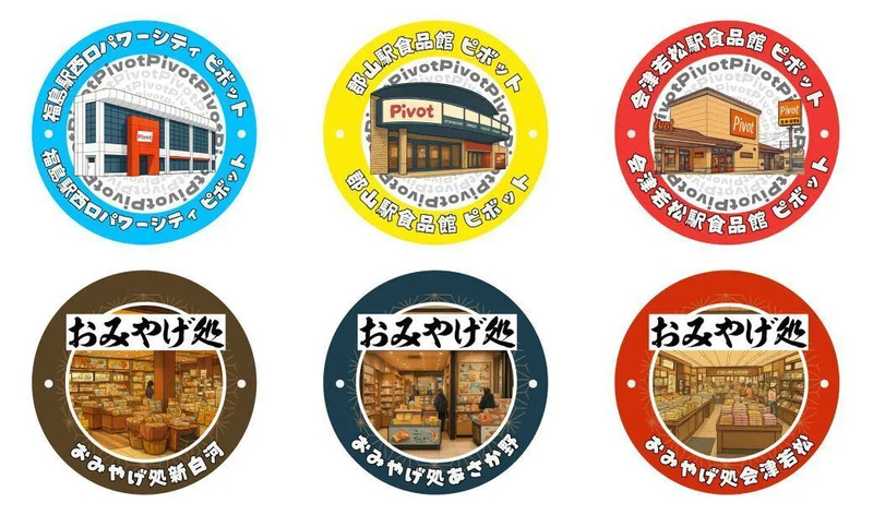 ▲ピボット・おみやげ処スタンプ一覧